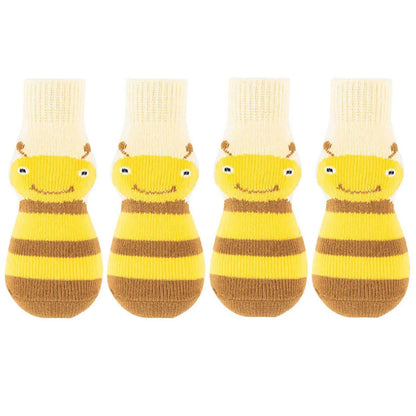 Premium Anti-Slip Dog Socks 4pcs Indoor Dog Socks Prevents Licking Slipping Great for Dog Paw Protection for Medium Large Dogs