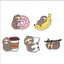 Funny Animal Sets Enamel Pins Cartoon Anime Figure Ghost Spooky Cute Cat Bird Brooches Backpack Lapel Badge Punk Jewelry Gifts