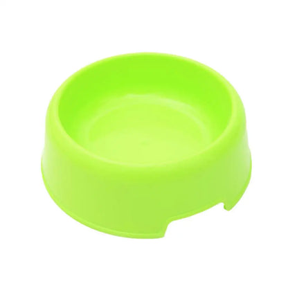 Candy Color Plastic Pet Round Bowl Cat And Dog Food Bowl Pet Small Cat And Dog Tableware Wholesale Easy To Clean Colorful