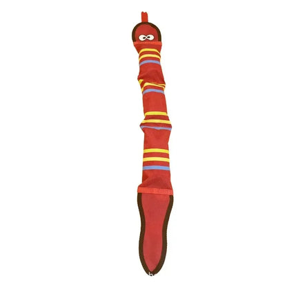 Squeaky Dog Toys Oxford Cloth Chew Cleaning Teeth Toy Puppy Training Interactive Supplies Pet Snake Shape Bite Resistant Toys