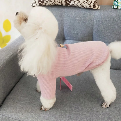 Pet Dog Striped T-Shirt Dog Cat Cotton Vest Clothes Spring Summer Pet Apparel Shirt for Small Medium Pets French Bulldog Bichon