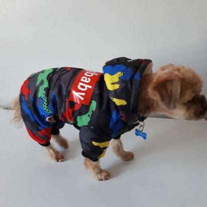 Pet Dog Clothes Winter Warm Dog Windproof Coat Thicken Pet Clothing For Dogs Cats Costume Jumpsuit Hoodies Jacket Pet Supplies