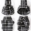 Autumn Winter Warm Pet Dog Dress Puppy Shirt Luxury Dog Clothes Thickened Striped Plaid Dog Costume Chihuahua Bichon Dog Coat