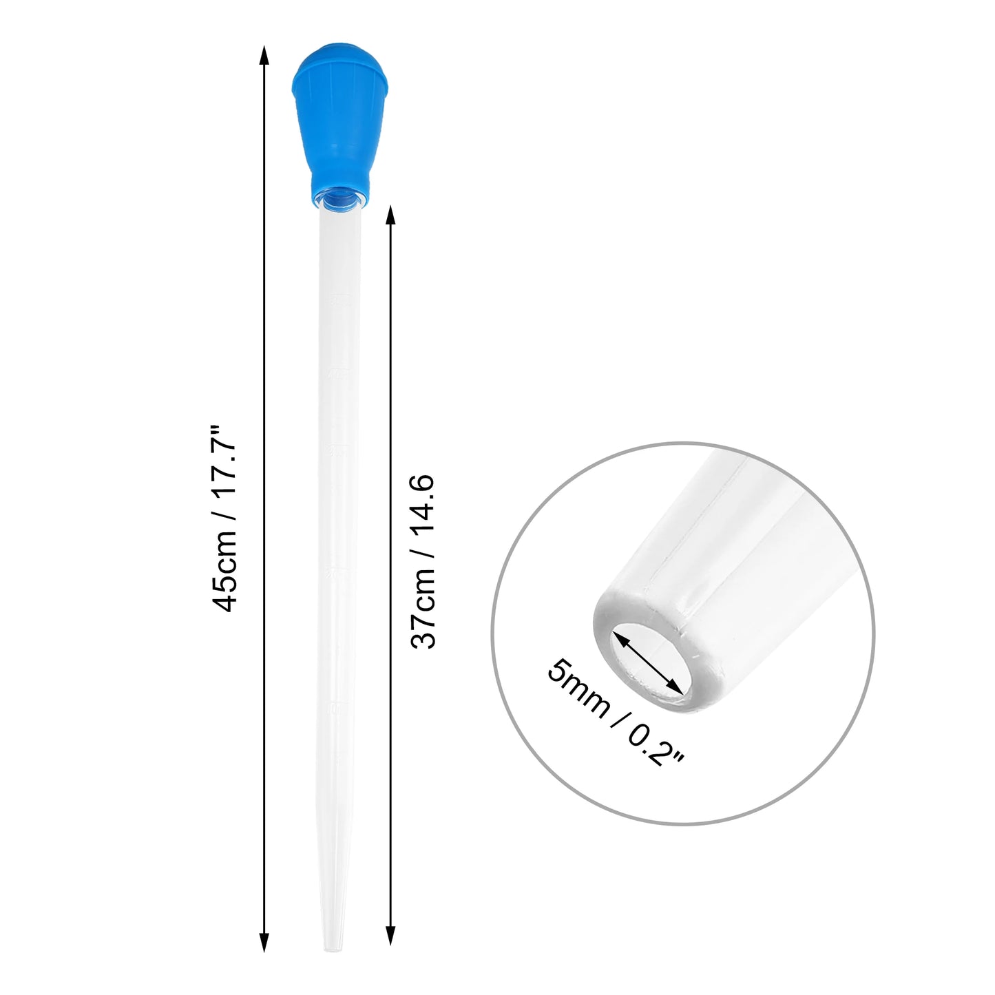 UXCELL Fish Tank Siphon Vacuum Cleaner Pet Feeding Tools Parts Set Aquarium Water Changer Lengthen Pipettes Cleaning Accessories