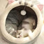 Deep Sleep Cat Bed Warm Pet Basket Cozy Kitten House Lounger Cushion Cat Nest Tent Soft Small Dog Winter Mat Bag Cave Cats Bed