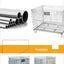 Heavy Duty Foldable Warehouse Iron Wire Cage Mesh Collapsible Container Pallet Cage Metal Collapsible Shipping Cage with Wheels