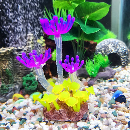 Artificial Underwater Coral  Aquarium Fish Tank Simulation Decoration Aquarium Backgrounds Plants Water Grass Decora Beautiful