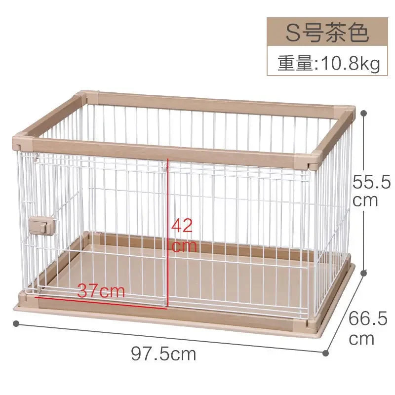 Dog Cage Alice Dog Cage Medium and Small Dog Shiba Inu Bulldog Pet Kennel Fence Indoor Fence