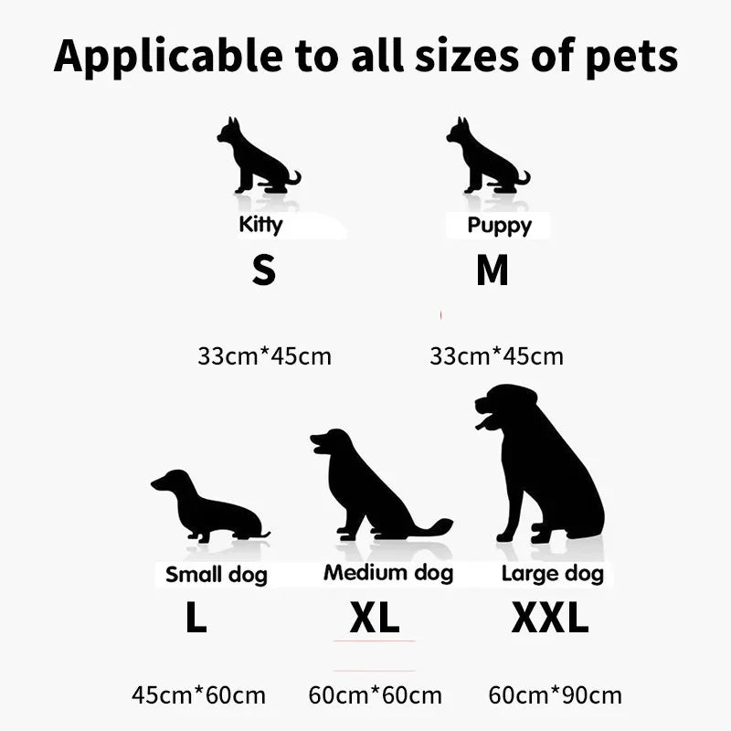 Pet Dog Disposable Diapers Mat Panties Absorbent Training Pee Floor Towel for Dogs Cat Nappies Puppy Physiological Supplies Pads