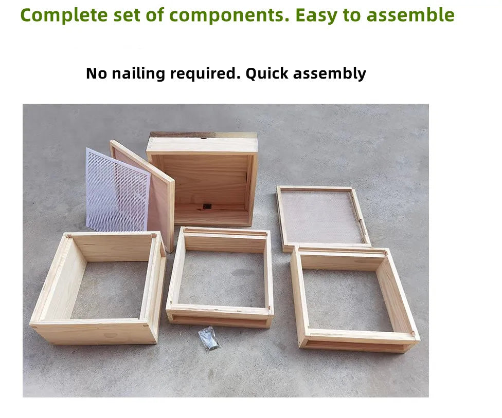 Wholesale Beehive Kit Beekeeping Red Cedar Wood UK British Standard National Bee Hive and Frame with Foundation