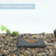 UXCELL Reptile Amphibians Basking Platform Square Habitat Slate Turtle Feeding Slate Gray Black Pet Habitat Décor