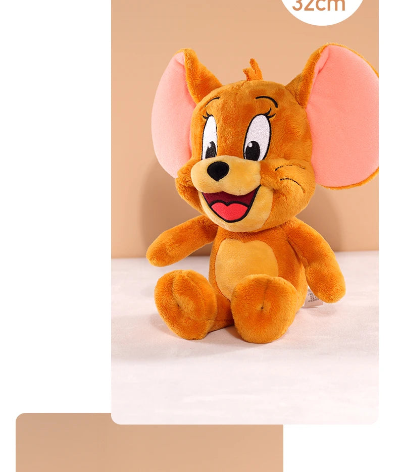 Tom And Jerry Plush Toy Cartoon Movie Cat Tuffy Nibbles Mouse Plushies Stuffed Animals Soap Action Figure Studio Doll Toys
