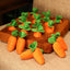 Interactive Dog Toys Carrot Snuffle Mat for Dogs Plush Puzzle Toy Non-Slip Nosework Feed Games Pet Stress Relief with 12 Carrots