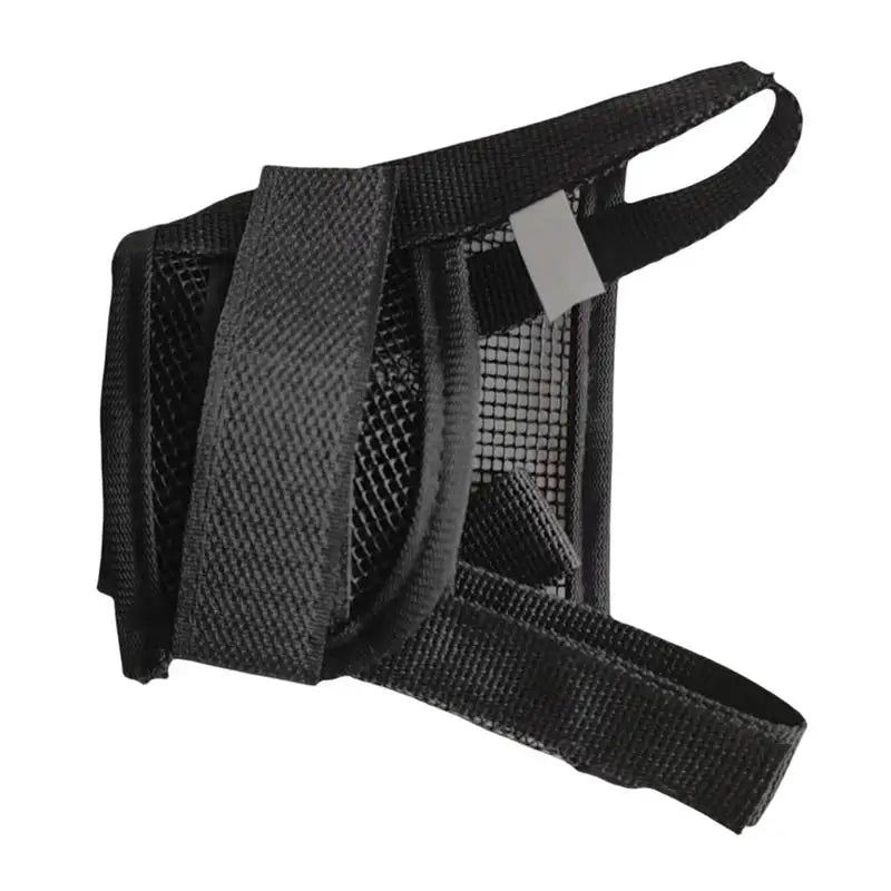 Dog Muzzle Short Snout Air Mesh Breathable Muzzle for Small Medium Dogs Adjustable Muzzle for Dogs Soft Grooming Muzzle Dog