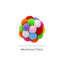 Cat toys Colorful handmade bell ball Elastic ball interactive chase pet supplies