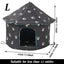 Cat House Dog Nest Waterproof Outdoor Winter Warm Pet Cave Insulated Outside Cat House Home Foldable and Washable Pet House