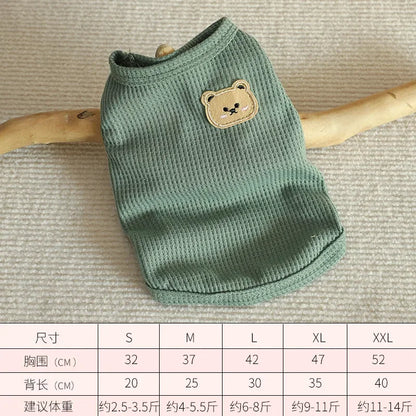 Summer Cool Dog Clothes New Dogs Pet Vest For Puppy Breathable Vest T-shirt Costume Bulldog Dog T-shirt Outdoor Pets Clothing