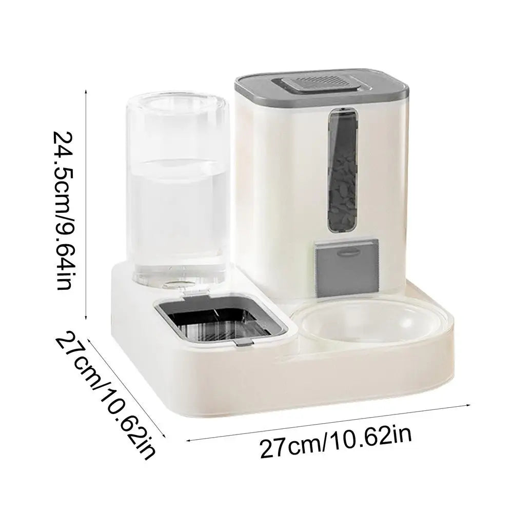 Cat Automatic Feeders Large Capacity Pet Feeding Dog Food Dispenser Reusable Kitten Puppy Water Dispenser for Home Cage