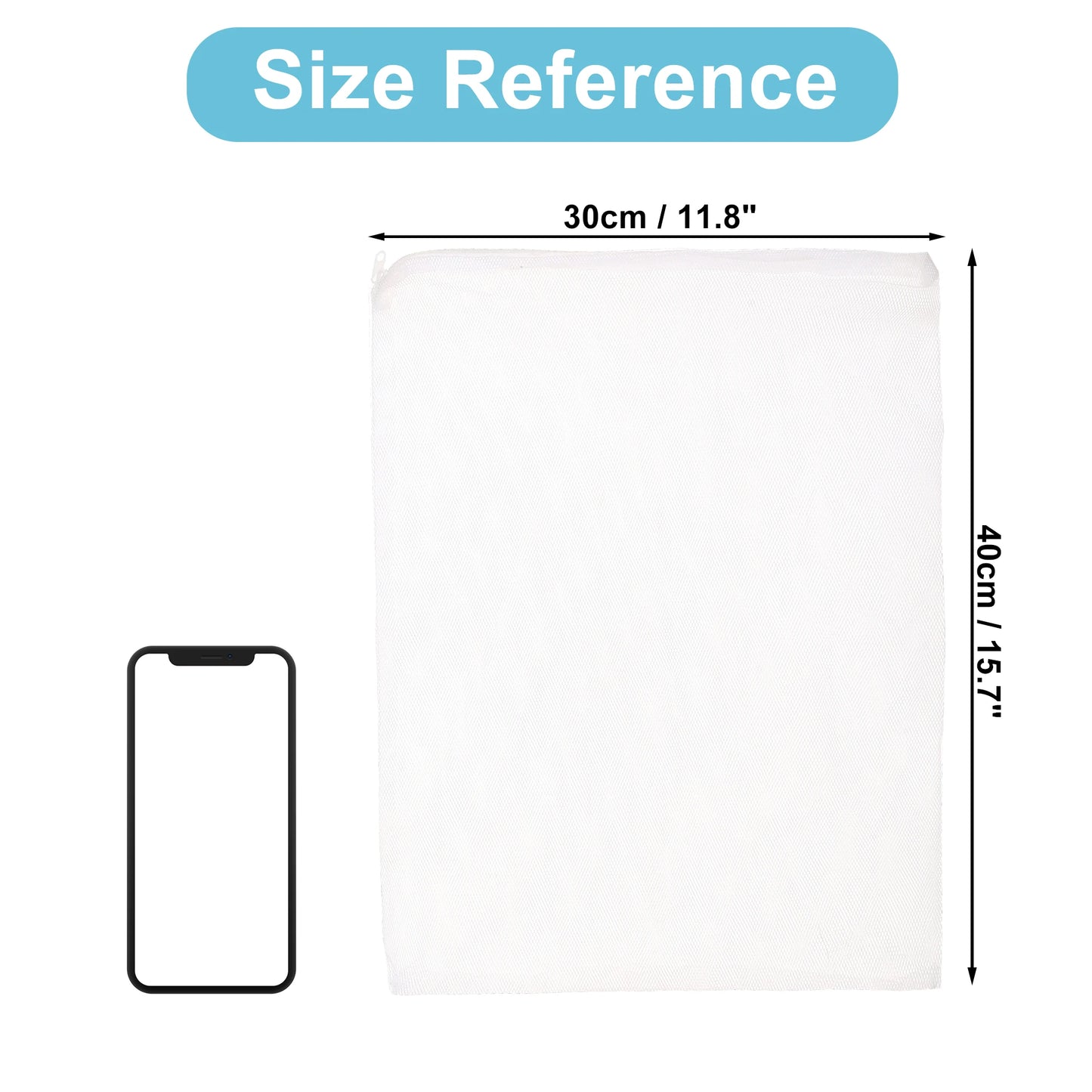 UXCELL Aquarium Filter Media Bags Fine Zipper Mesh Filter Bags Mesh Zipper Bags for Activated Carbon Resin Filters