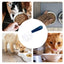 Dog Food Scoop Cat-Ear Shape Food Scoopers Kitten Food Measuring Cups Clear Convenient Scoops Bag Sealing Clip for Dry Dogs