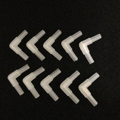 10pcs/lot 4mm Plastic Aquarium Fish Tank Air Pump Connector T Shaped Connector Control Valve Air Pipe Tube Fish Accessories