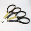 Dog Choke Collar Genuine Leather Dog Collar Dog Choking Chain Collar Stainless Steel Chain No Pull Dog Leather Training Collar