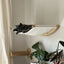 Cat Tree Cat Wall Mounted Climbing Wooden Shelves Sisal Ladder Cat Bridge Non-slip Step with Felt for Kittens Perch Sleeping