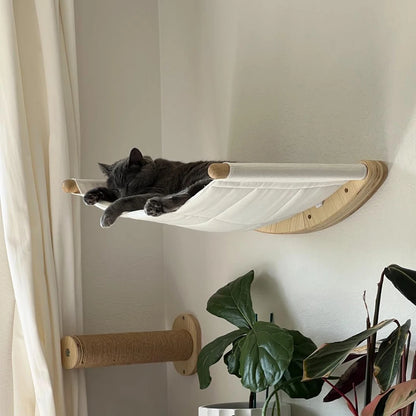 Cat Wall Mounted Climbing Shelves Cat Hammocks Durable Scratching Post For Cats & Kitten Cat Bowl Cat Cute Steps Easy-to-clean