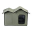 Cat Outdoor House Large Insulated Cat Shelter Waterproof Weatherproof Pet House With Transparent Door Washable Cat Hut For Pets