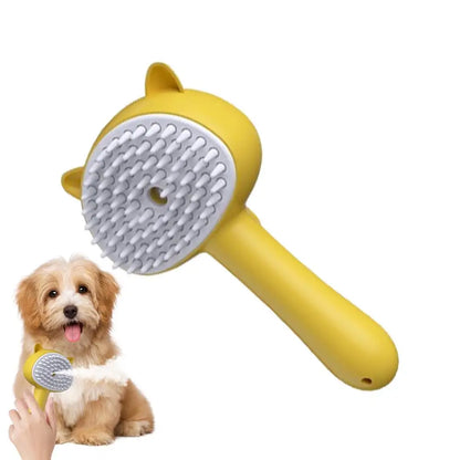 Steam Brush for Cats Rechargeable Handheld Electric Grooming Steam Brush Massage Brush with Ergonomic Handle 150mAh Battery