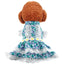 Floral Summer Clothes for Small Dogs Short Sleeve Lace Pink Sphinx Cat Dresses Princess Party Wear Breathable Pet Clothing