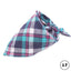 Plaid Cat Dog Bandana Pet Puppy Soft Cotton Bandanas Handkerchiefs Scarfs Triangular Bandages Accessories for Kittens Puppies