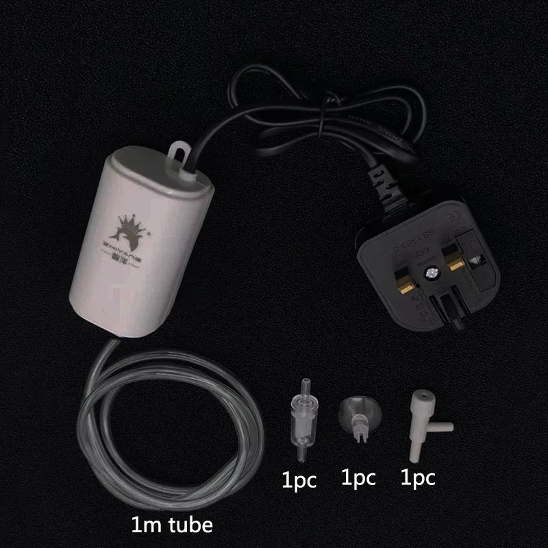 Ultra Silent 220V 3W Aquarium Air Pump Fish Tank Mini Air Compressor Oxygen Pump Aquarium Fish Tank Oxygen Pump One Output Hot