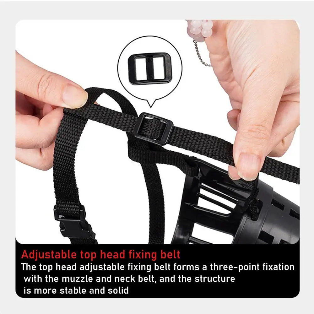 Dog Breathable Muzzle Breathable Muzzle Guard Breathable Muzzle Guard Against Biting No Bite Muzzle For Dogs Dog Muzzle For