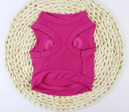 Dog Cat Shirt Puppy Vest with Crown Pattern Princess Clothing for Small Dogs,Puppy Tee Shirt Summer Clothes Tank Top Pet Apparel