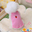 Flower Embroidery Pet Vest for Small Dogs Sweet Summer Striped Teddy Bear Cat Clothes Soft Cotton Designer Puppy Kitten T Shirt