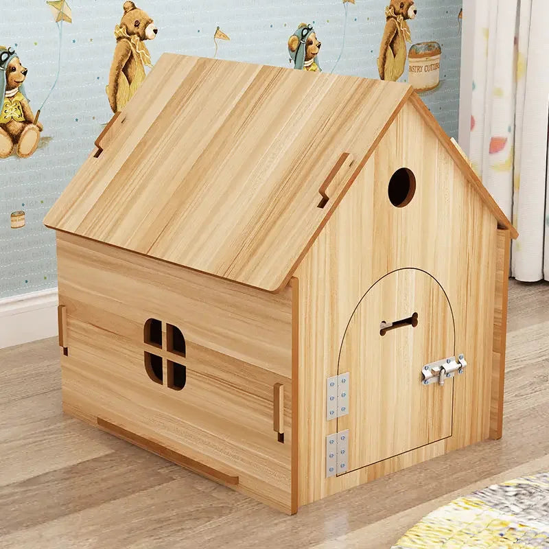 Outdoor rain-proof dog house, removable and washable kennel, all-season cat litter, outdoor cat cage, thickened dog house