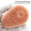 Dog Bath Scrubber Silicone Pet Shower Brush With Shampoo Dispenser Small Large Pet Hair Brush For Long Short Haired Cats Dogs