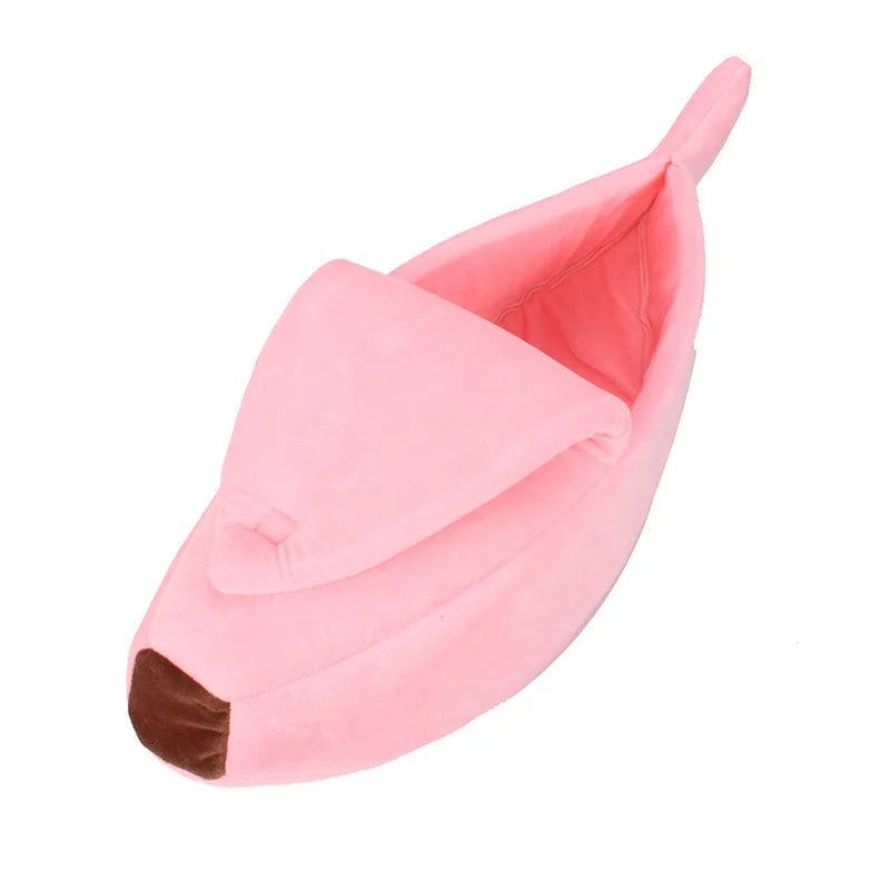 Banana Cat Nest Fun cute winter cozy warm durable personality creative dog house suitable for Chinchillas squirrel pet nest
