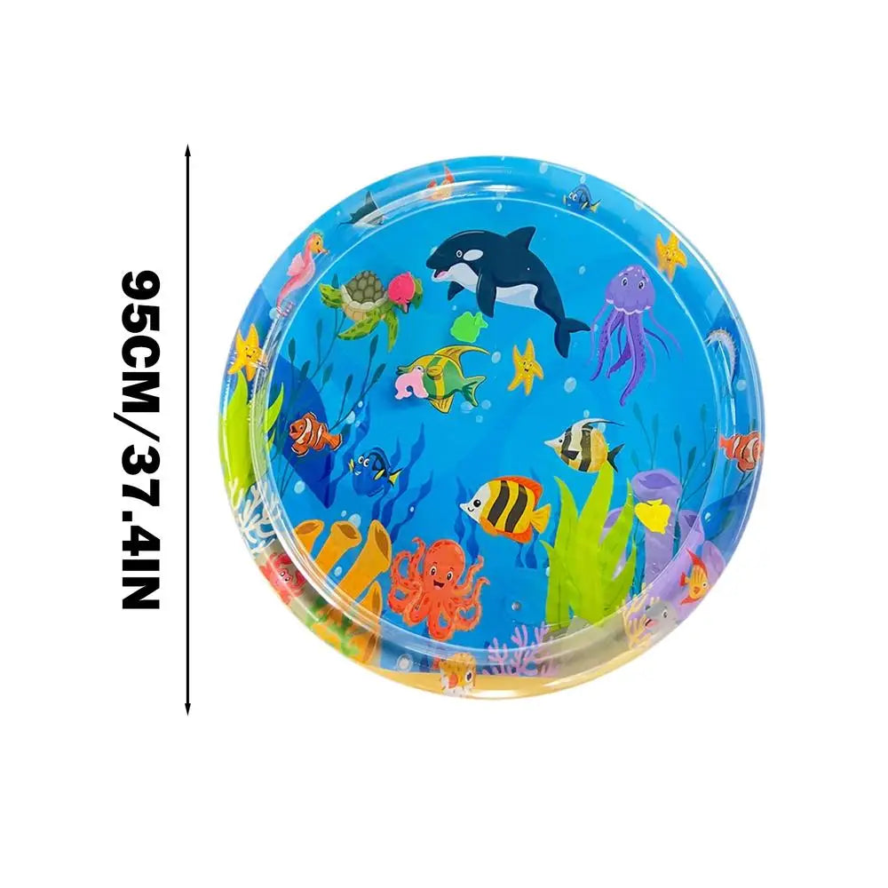 Cats Water Sensory Play Mat Sea Fish Themed Mat Pet Kids Play Sensory Water Pad Children Game Water Sensor Play Pad Gift Pad