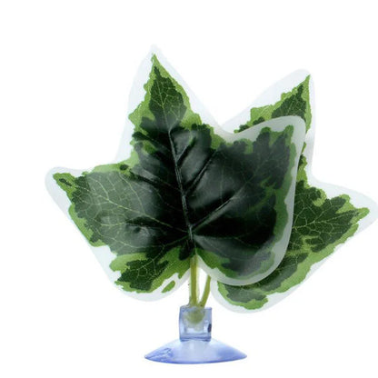 1Pc Artificial Aquarium Leaf Plants Decoration Betta Fish Rest Spawning Ornamental Plant Betta Fish Play Relax Hide Leaf Hammock