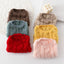 Cute Dog Sweaters For Small Dogs Chihuahua Knit Sleeves Puppy Winter Fleece Harness Clothes Sweater For Cat Warm Puppy Hoodie