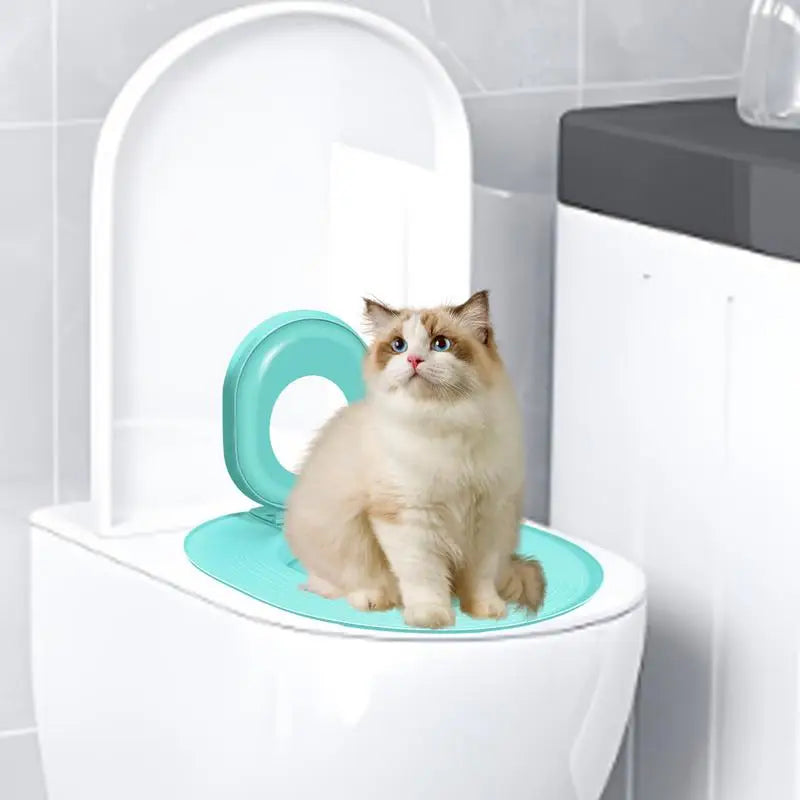 Cat Toilet Training Kit Toilet Litter Box Trainer Reusable Urinal Seat Potty Cat Hygiene Trainer For Pet Care Train Your Cat To