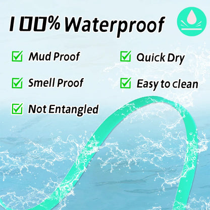 Waterproof Dog Leash PVC Dog Leash Recall Long Line For Beach,Swimming,Tracking,Training Dogs Lead for Pet,Medium and Large Dogs