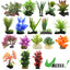 UXCELL Aquarium Artificial Plants Underwater Plastic Water Grass Aquatic Leaves Decoration For Fish Tank Ornament Accessories