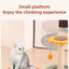 HOOPET Cat Climbing Frame Small Sisal Teasing Pet Toys Scratching Board Claw Grinding Cat Toys Carousel Type Cat Climbing Frame