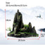 Resin Aquarium Rockery Mountain Decoration Artificial View Rock Cave Stone Tree Fish Tank Ornament Pet Supplies Home Decor