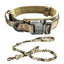 Durable Tactical Dog Collar Military Bungee Leash Set Nylon Walking Training Pet Collar for Medium Large Dogs German Shepard