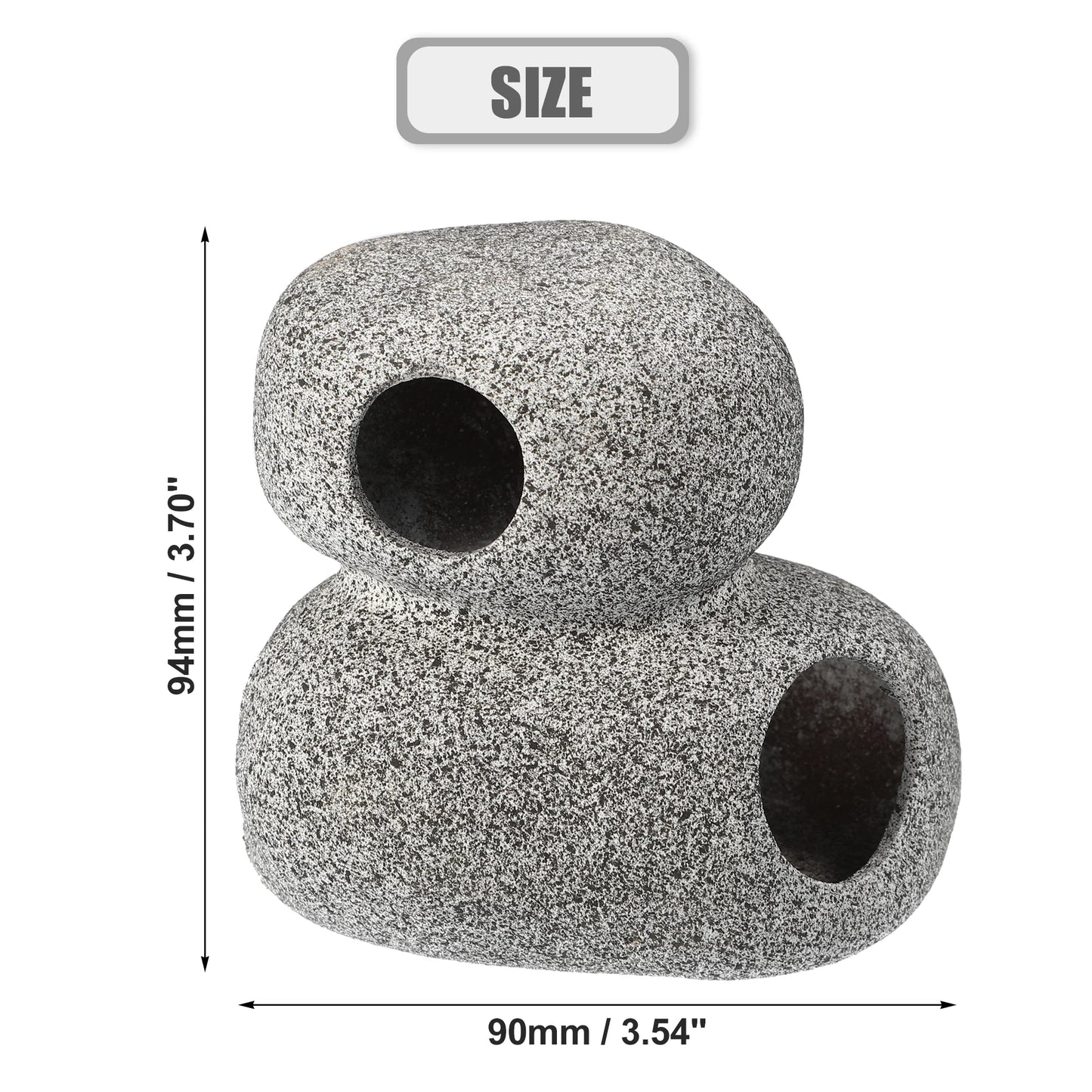 UXCELL Fish Tank Hideaway Rock Cave Ceramic Aquarium Decoration Fish Shrimps Shelter Pet Pottery House Canister Accessories