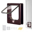 Cat Door with Flap Pet Door, Easy Set-Up, 4 Ways Locking, Weatherproof Safe Cat Doors, Pet Supplies, Window Cabinets